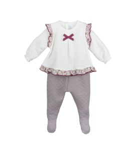 Conjunto de polaina burdeos
