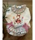 Conjunto coneja floral jardín