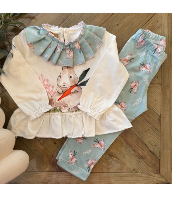 Conjunto de mayas conejito con zanahoria