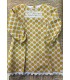 vestido mostaza lunar