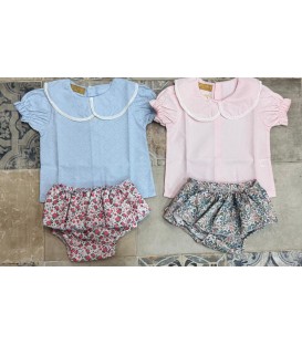 Conjunto camisa flores