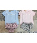 Conjunto camisa flores