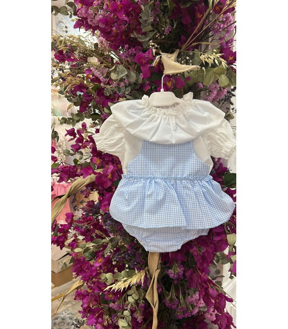 Camisa con peto vichy