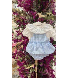Camisa con peto vichy