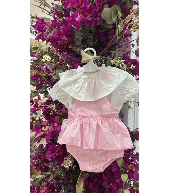 Camisa con peto vichy