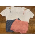 conjunto polo/pantalón cuadro vichy
