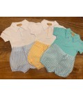 CONJUNTO POLO/PANTALON DE RAYAS