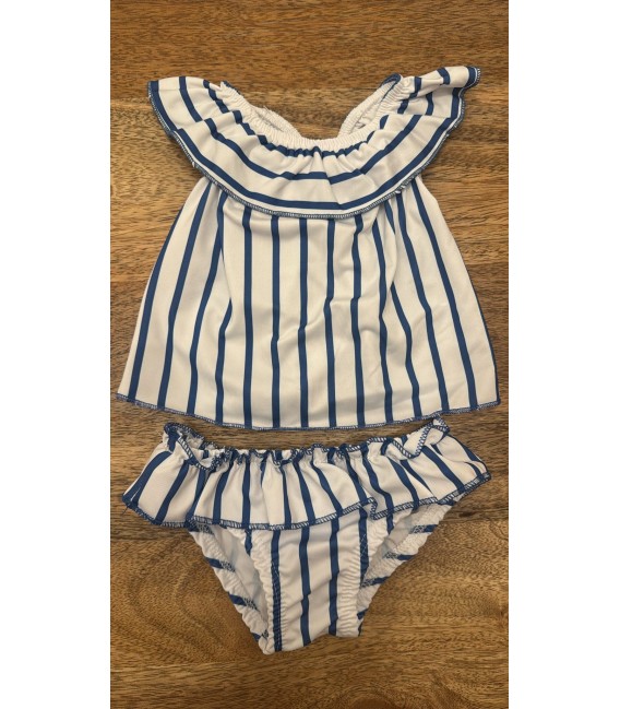 conjunto baño rayas marineras