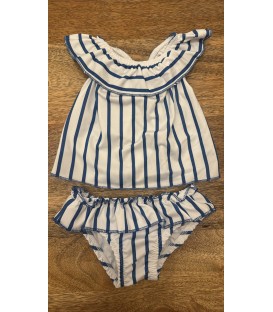 conjunto baño rayas marineras
