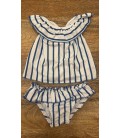 conjunto baño rayas marineras