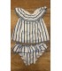 conjunto baño rayas marineras