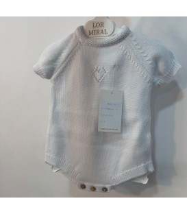 Pelele perle blanco