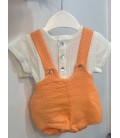 Peto mas camisa topo naranja