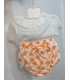 camisa con cubrepañal estrella naranja