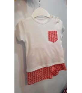 Conjunto pantalon bolsillo rojo