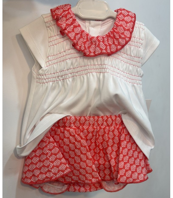 Conjunto con falda rojo