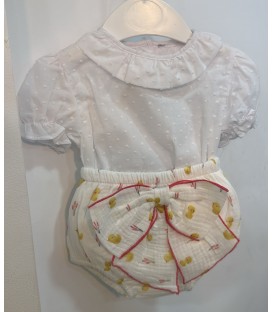 Conjunto camisa,braguita pollo