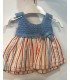 Vestido rayas con hilo