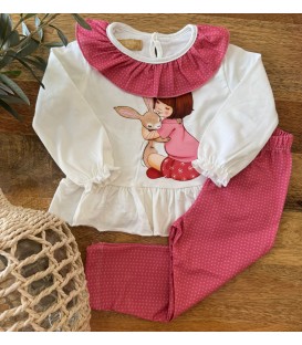Conjunto leggins niña/conejo