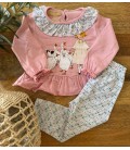 Conjunto leggins niña/patos