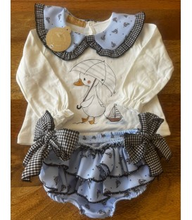 conjunto pato con velero