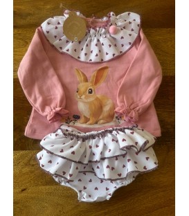 conjunto sudadera conejo