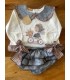 conjunto triciclo moñas vichy