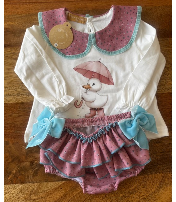 conjunto pato paraguas