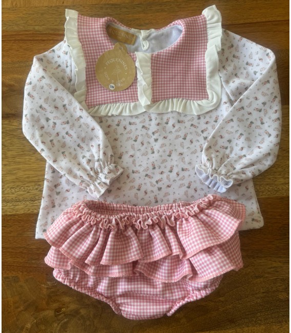 conjunto cuello vichy dulce