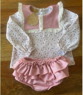 conjunto cuello vichy dulce