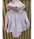 Chándal rayas rosa bebe