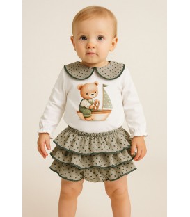 conjunto oso barquito