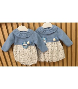 pelele y vestido lana pato