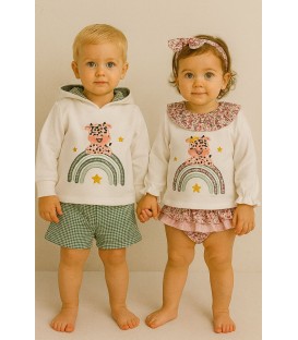 Conjunto arcoíris dog