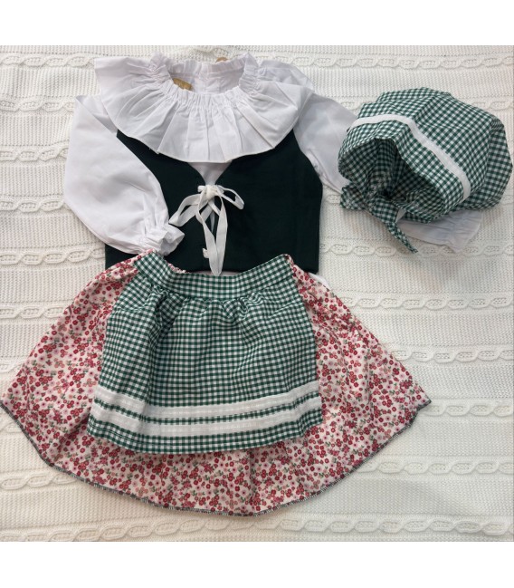 Pastorcita Verde Botella Elegante