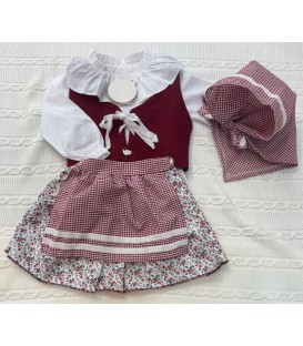 Pastorcita Burdeos Flor Bonito