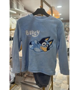Pijama Bluey celeste