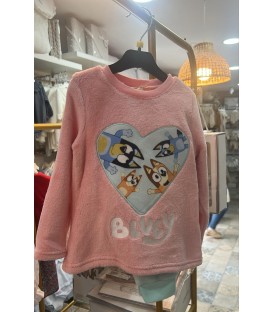 Pijama bluey rosa