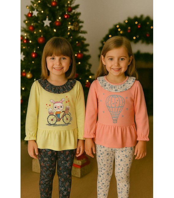 conjunto leggin gato o globo