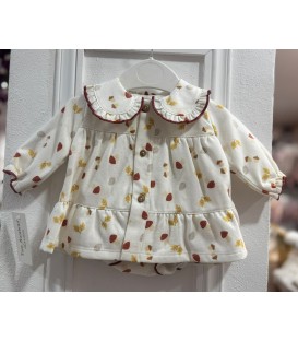 vestido con cubrepañal