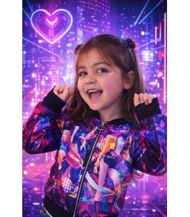 Chaqueta k-pop negra