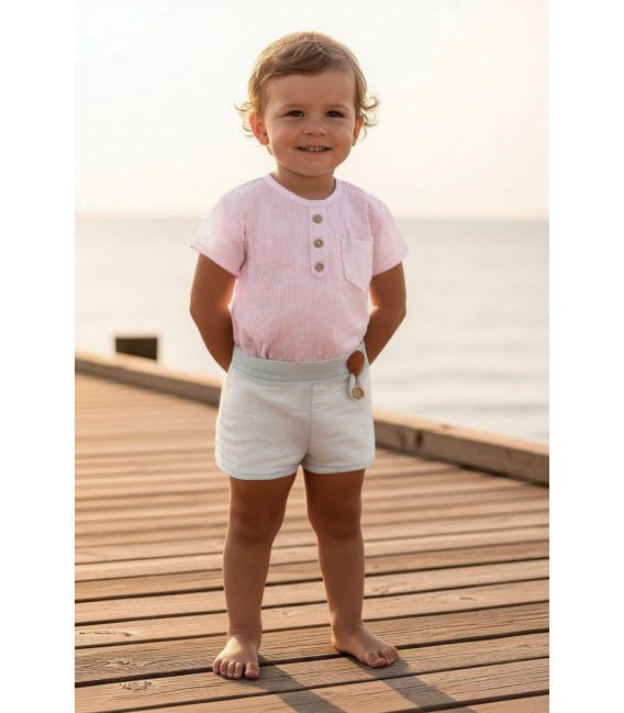 Familia Palma Rosa Camisa Niño