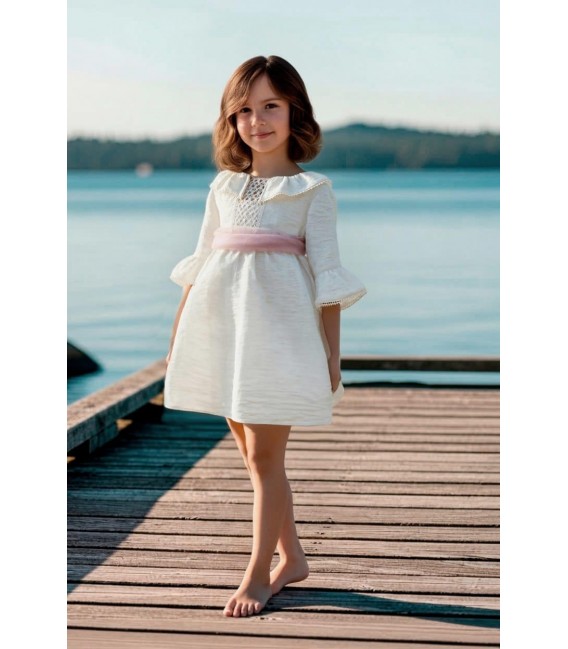 Familia Triestre Vestido Ceremonia Elegante