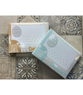 Sabana cuna topos Franela de algodon