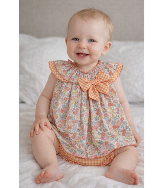 Vestido Floral Vichy