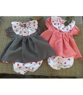 vestido con braga modelo fresas