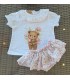 conjunto osito floreado