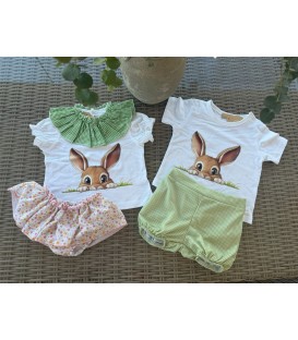 conjunto conejo lindo