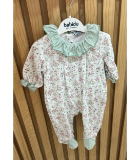 Pijama Enterizo flor y vichy