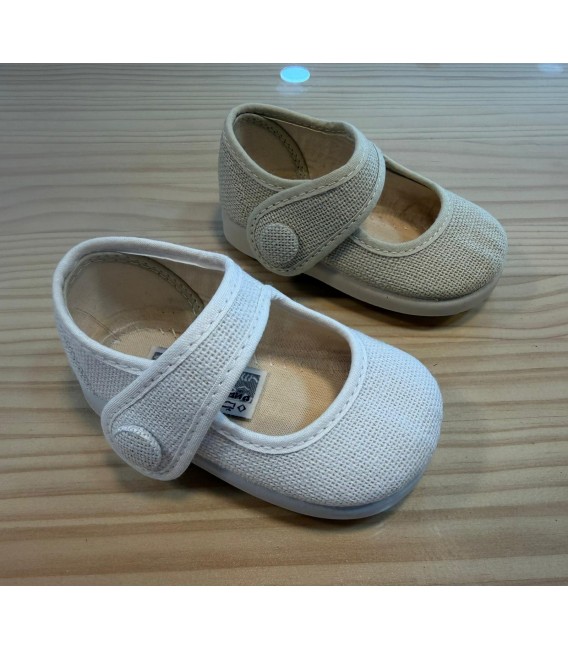 zapatito lino boton